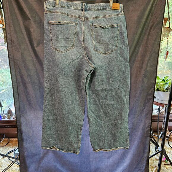 American Eagle Outfitters Blue Straight Leg Jeans - Picture 4 of 5